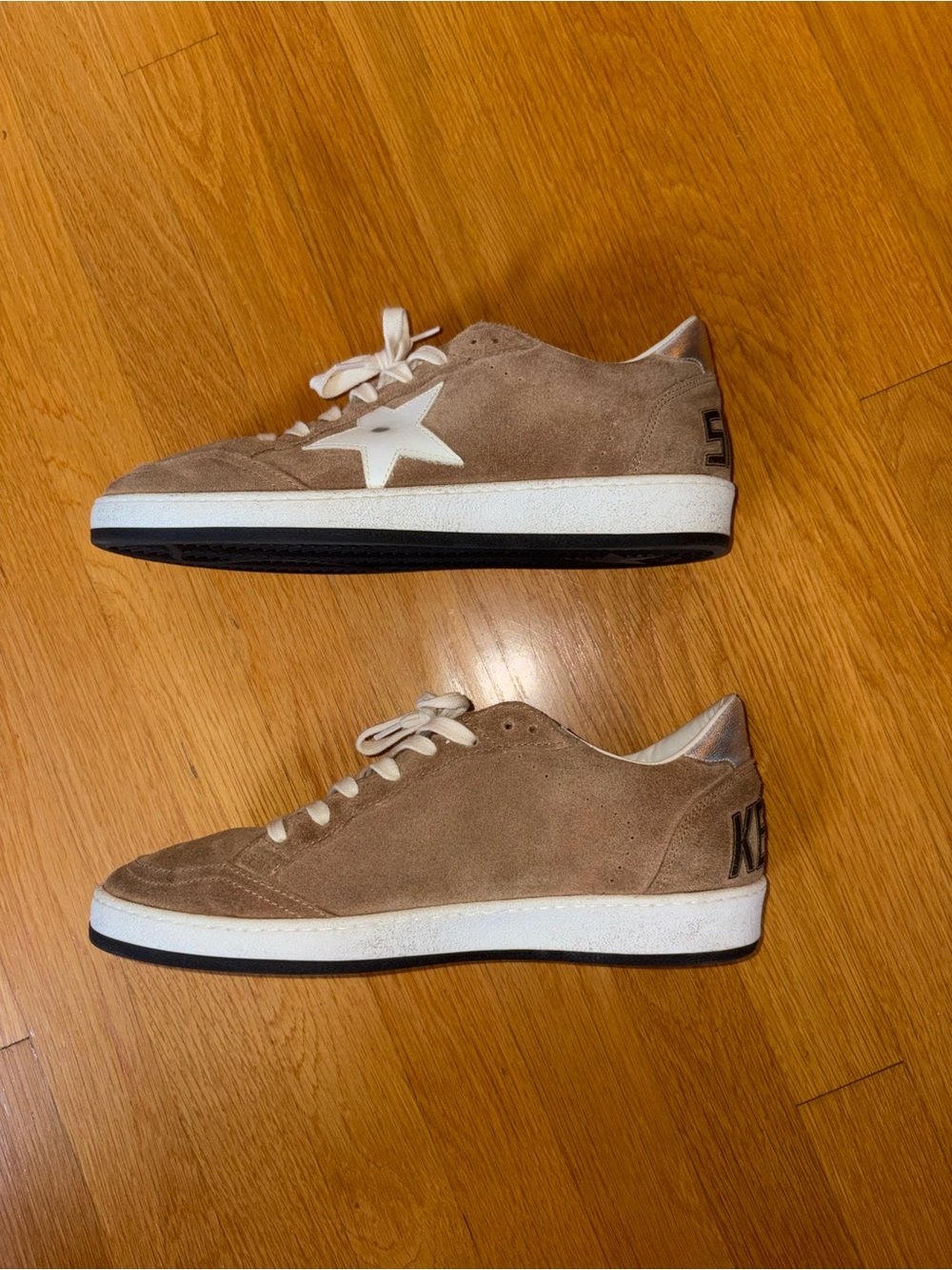 Men's Golden Goose Ball Star Suede Leather Sneakers - Picture 4 of 8